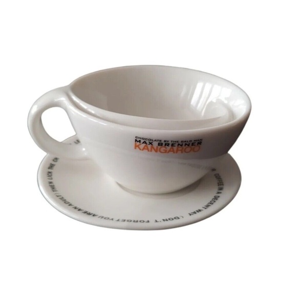 RARE MaxBrenner cup&saucer Latte Cappuccino 2sets NEW - Picture 3 of 8